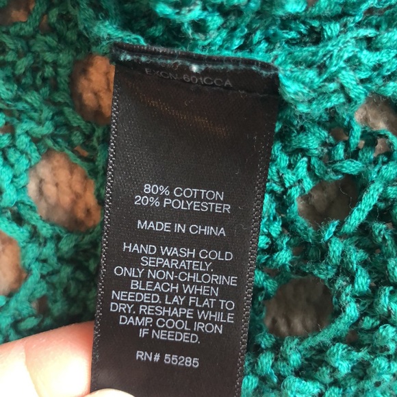 Express Green Crochet Top - Picture 8 of 8